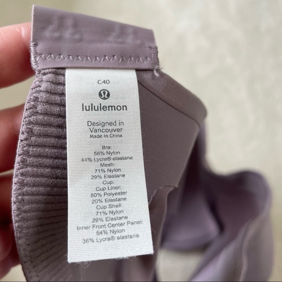 ✨HOST PICK✨Lululemon Swift Speed Bra High Support, A-E Cups Violet Verbena 40C - Picture 10 of 14